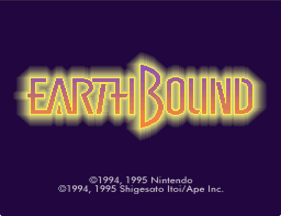 Earthbound title screen