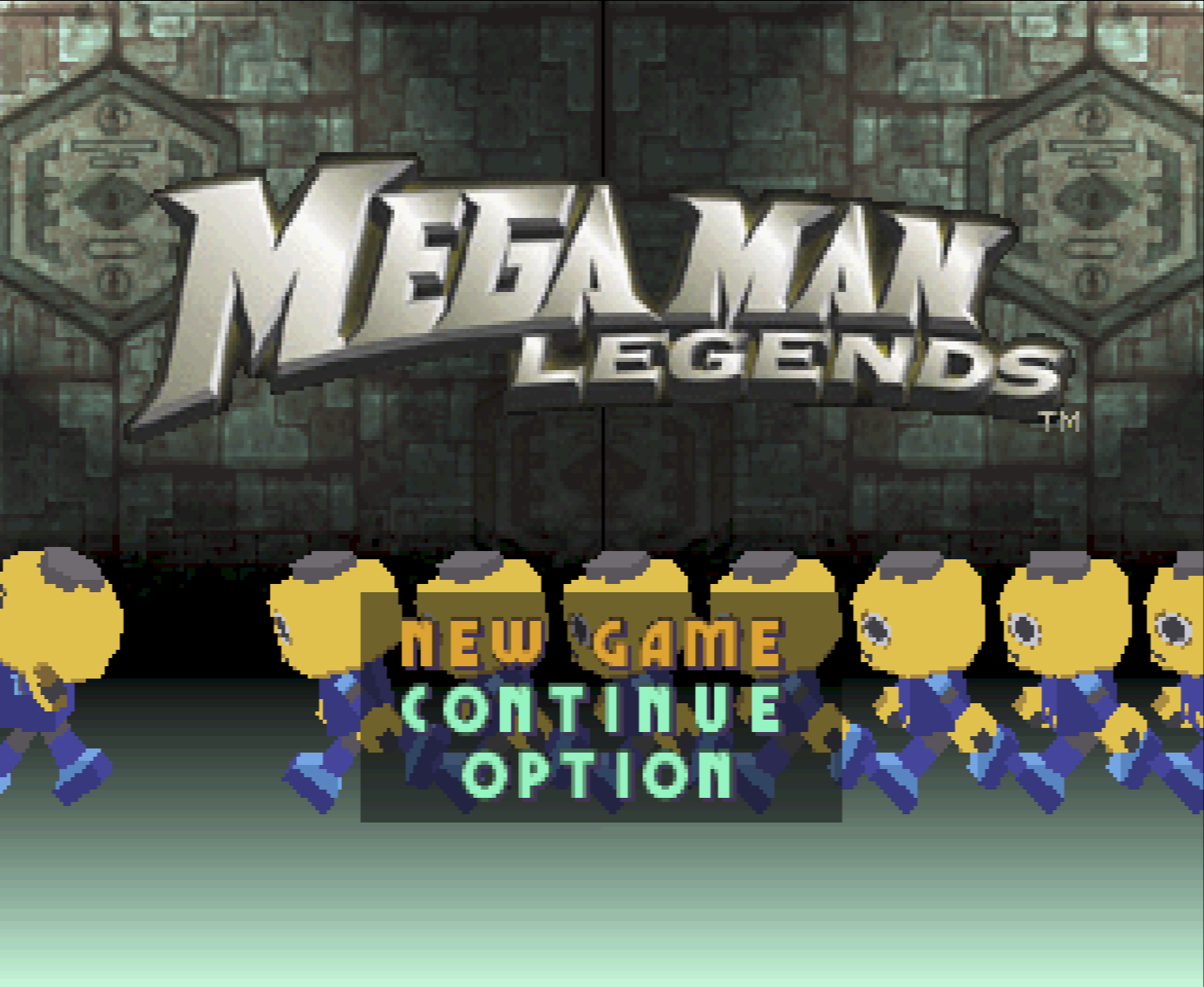 Mega Man Legends title screen